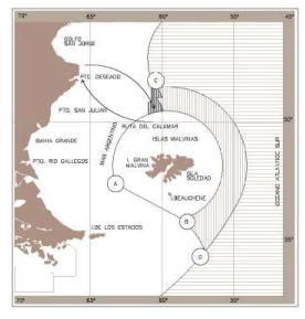 Ciclo migratorio a Malvinas y Altamar de unas de las subespecies del Calamar